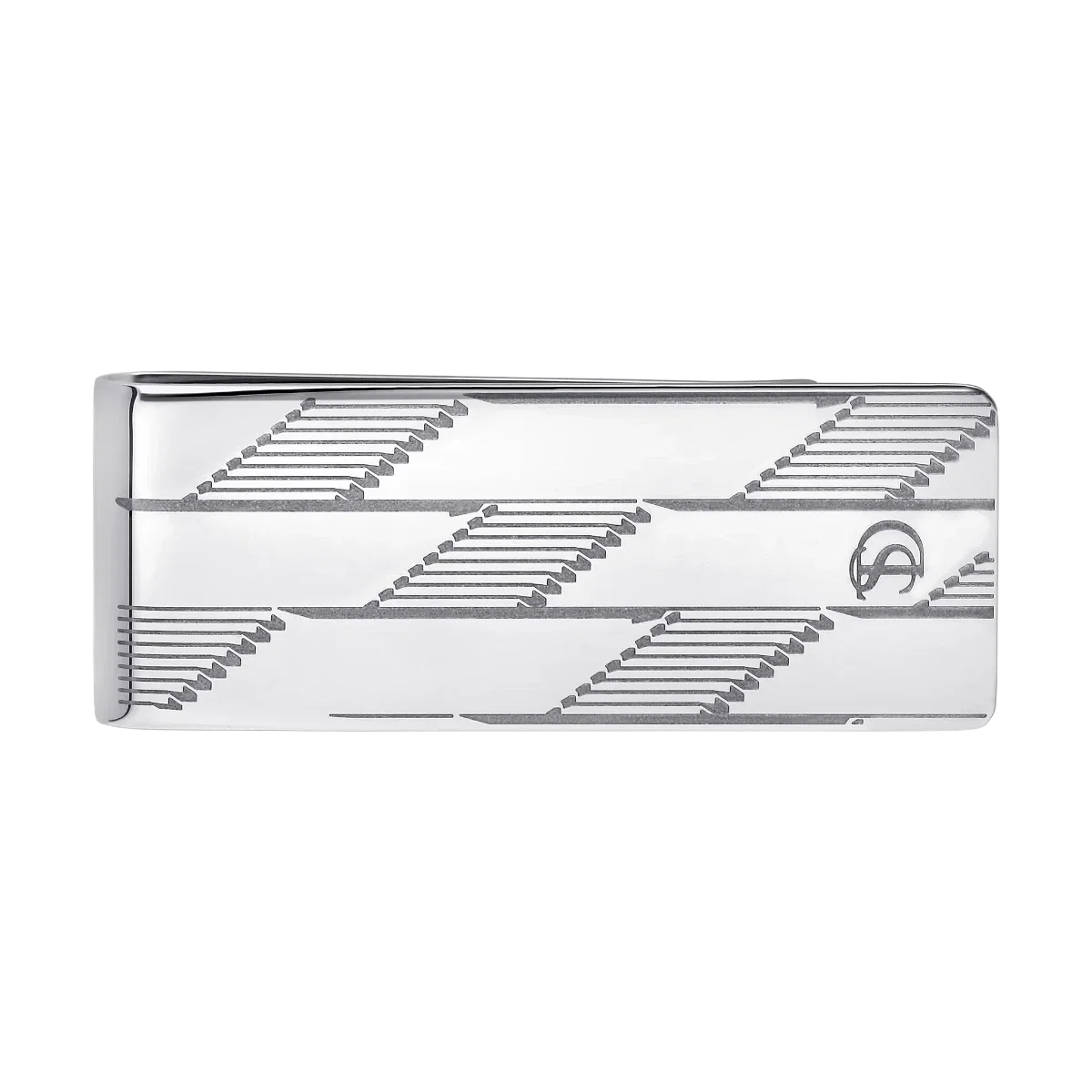 S.T. Dupont Money Clip Metal Monogram Silver 