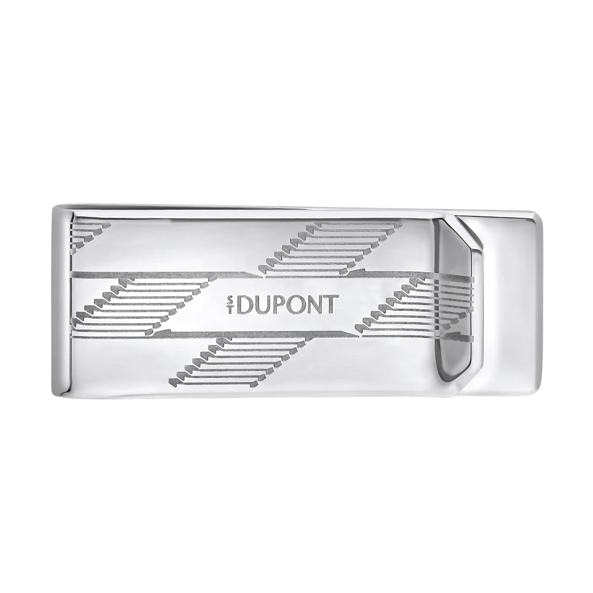 S.T. Dupont Money Clip Metal Monogram Silver 