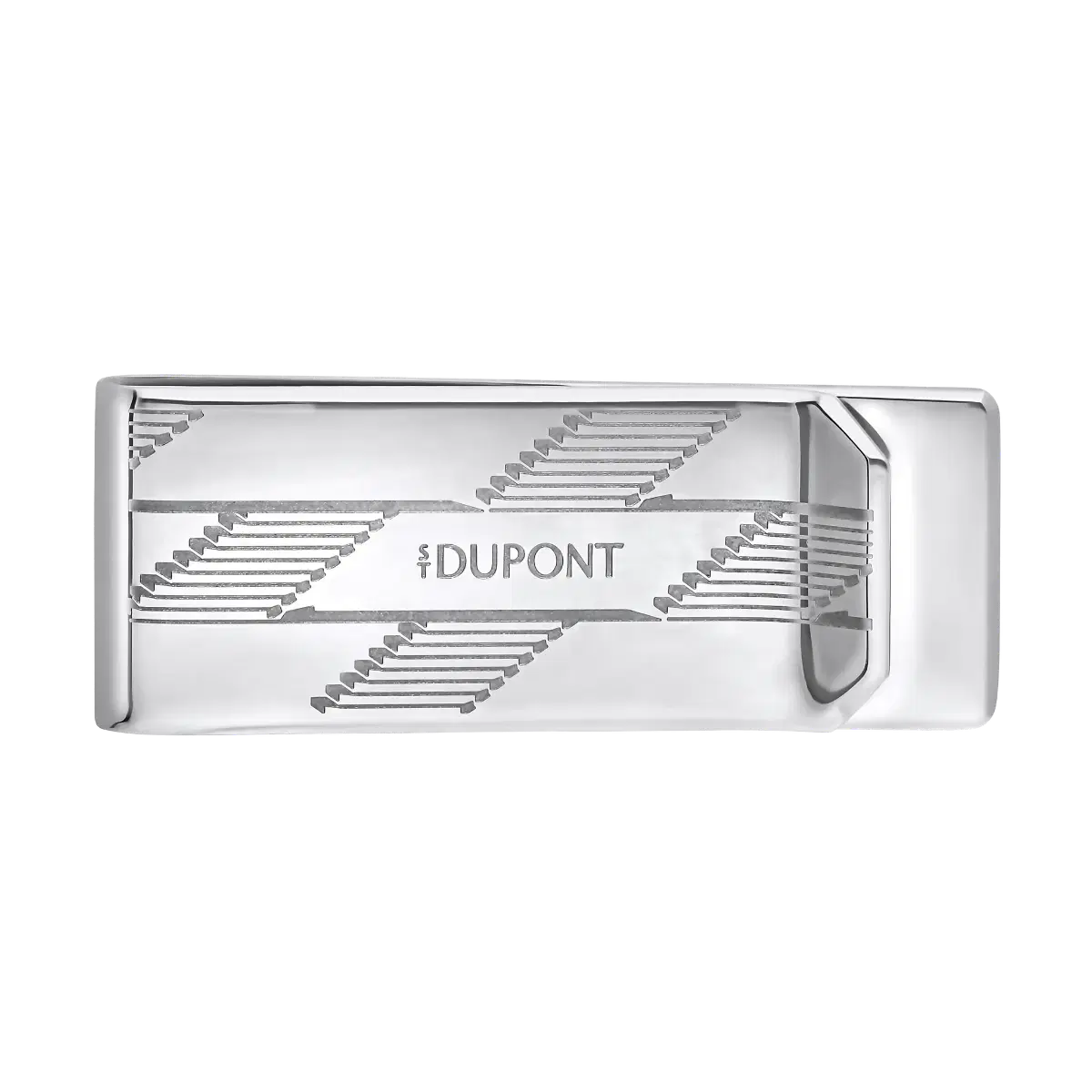 S.T. Dupont Money Clip Metal Monogram Silver