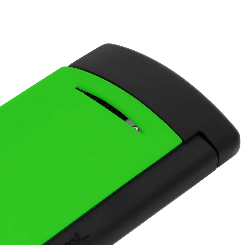S.T. Dupont Minijet Lacquer Neon Green Lighter