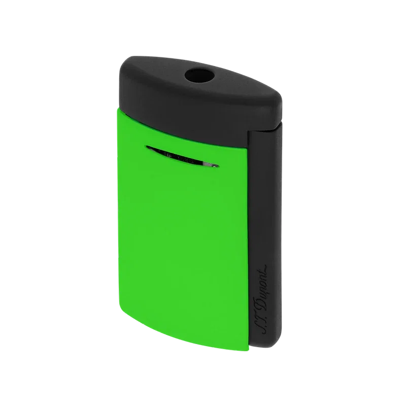 S.T. Dupont Minijet Lacquer Neon Green Lighter