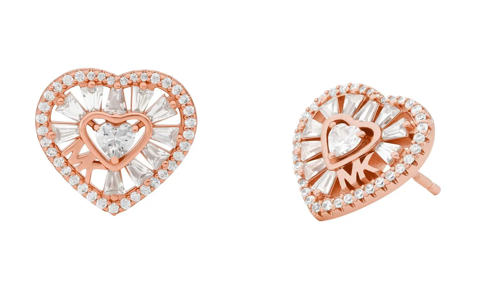 Michael Kors Love Steel Rose Gold ladies Earring