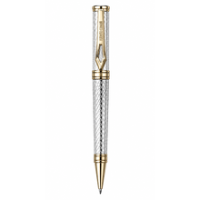 Roberto Cavalli Men's Ballpoint Pen Silver & Gold 
