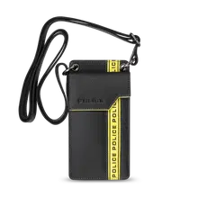 حافظة جلد للجوال سواث من بوليس لون اسود فى اصفر 