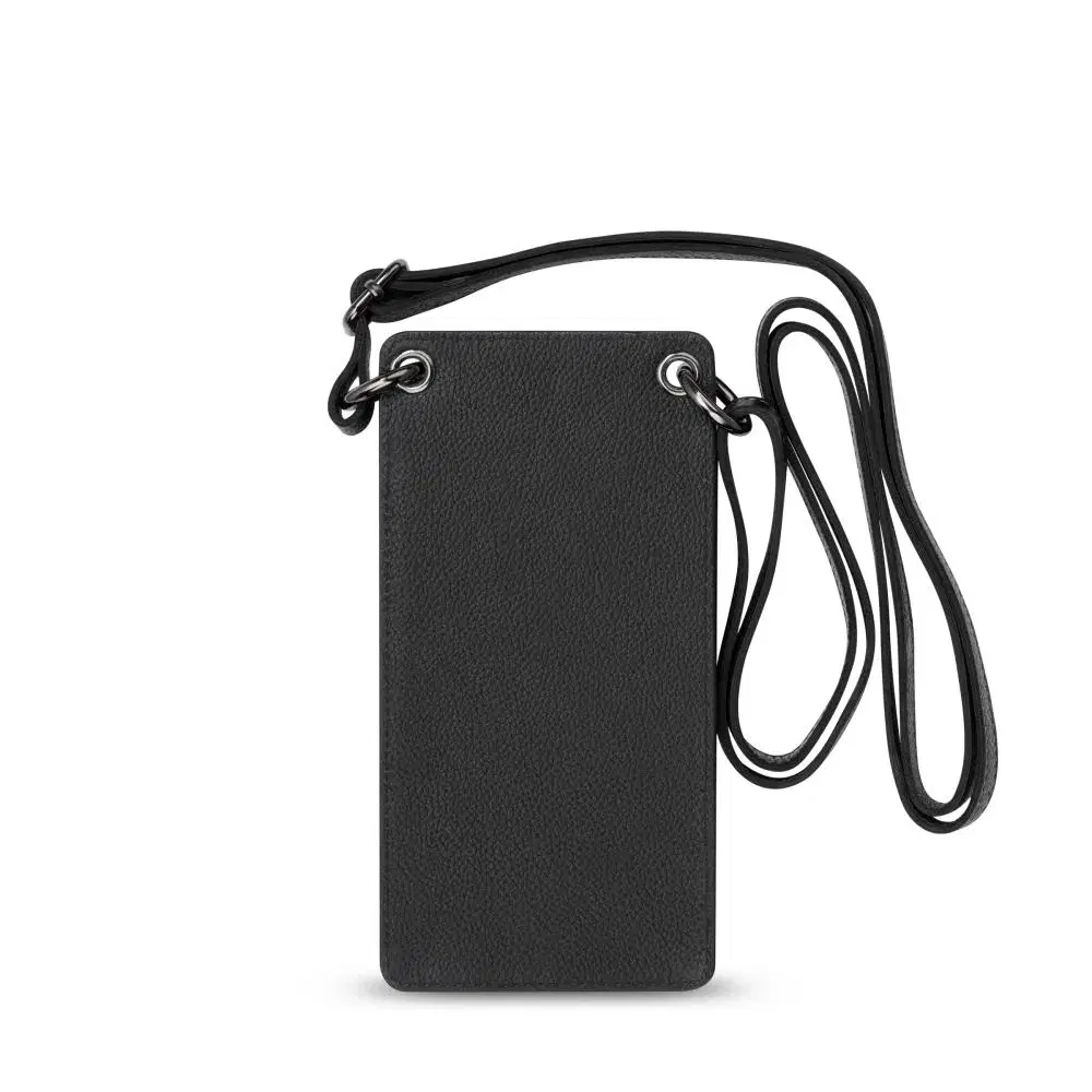 Police Swathe Mobile Pouch for Men Black leather 