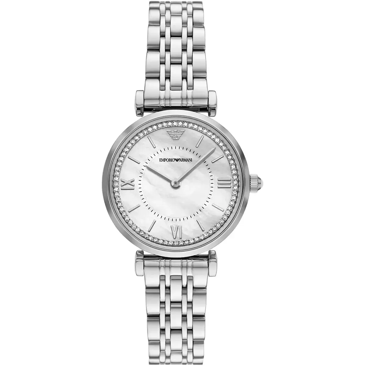 Emporio Armani Ladies Silver Quartz Watch