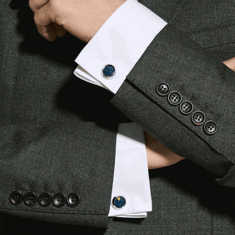 Montblanc Moonphase Cufflinks in Stainless Steel