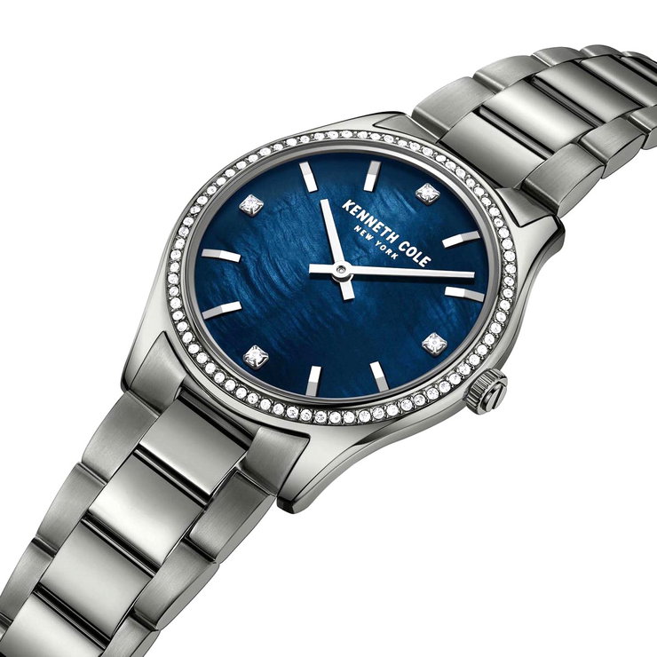 Kenneth Cole women watch steel gun metal