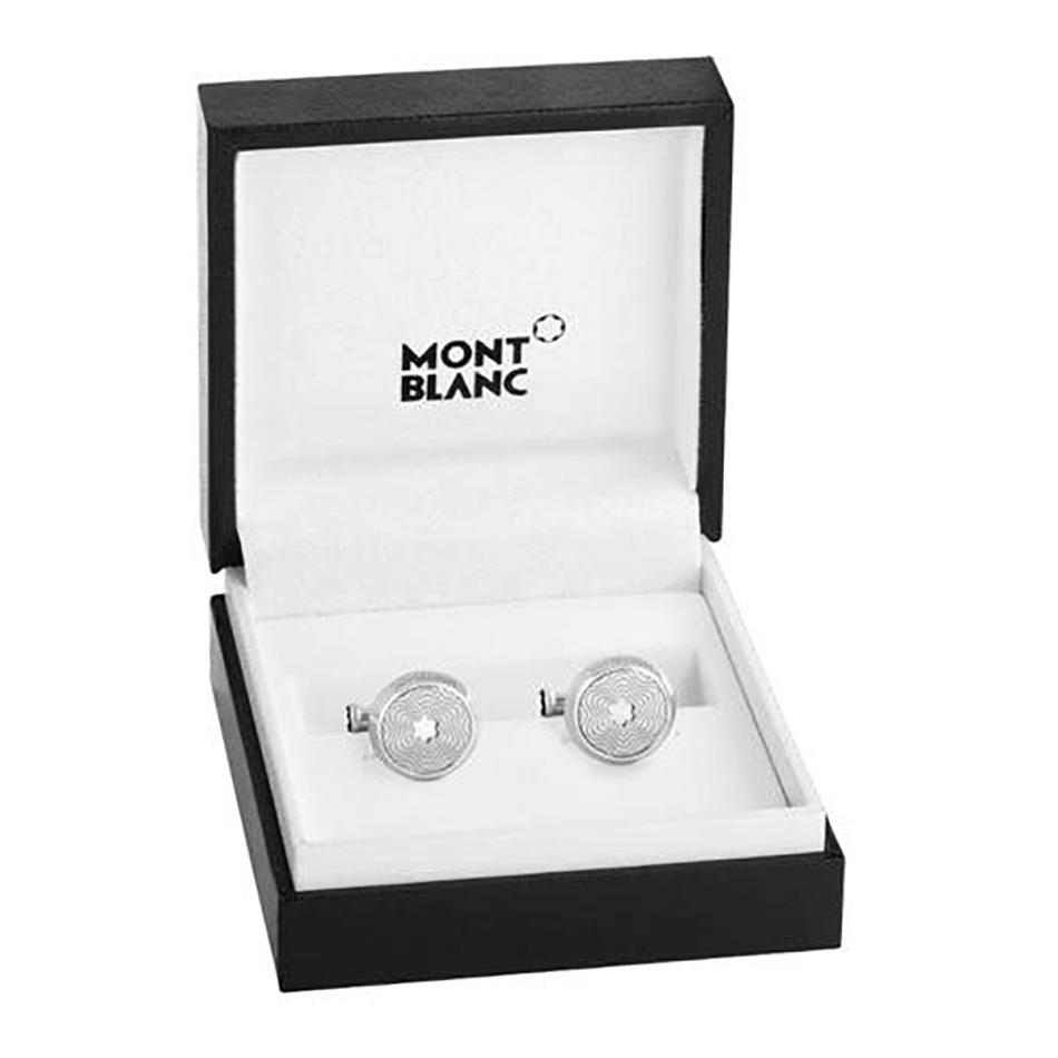 Montblanc Star Cufflink stainless Steel Silver  