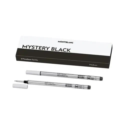 Montblanc 2 Fineliner Refills Medium, Mystery Black