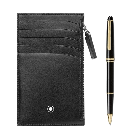 Montblanc Meisterstuck Set - Classique Rollerball & 5cc Wallet 