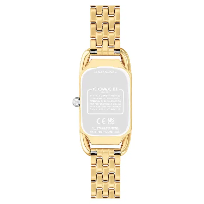 Coach Triple Tone Steel Silver White Dial Women Watch
