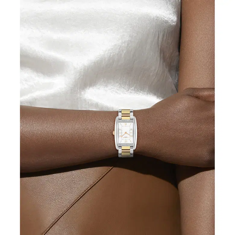 Coach Women Reese Silver & Gold Watch