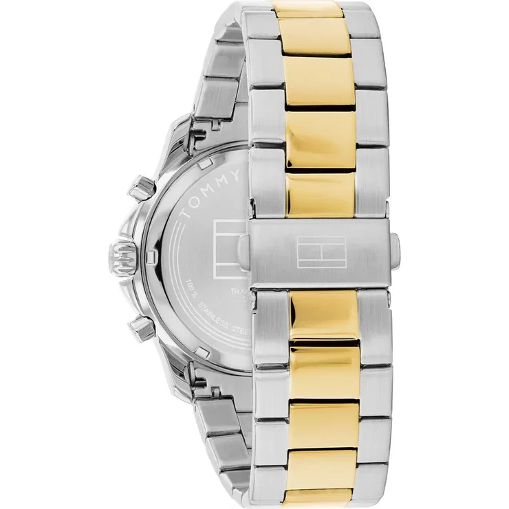 Tommy Hilfiger Men's Dual Time Two-Tone Steel watch