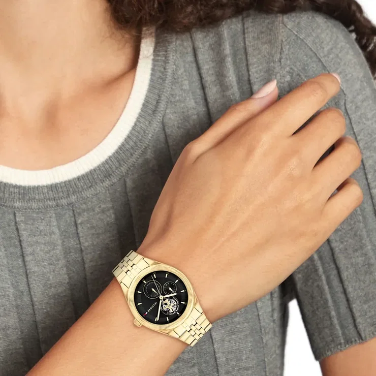 Tommy Hilfiger Monica Ladies Watch - Gold Stainless Steel