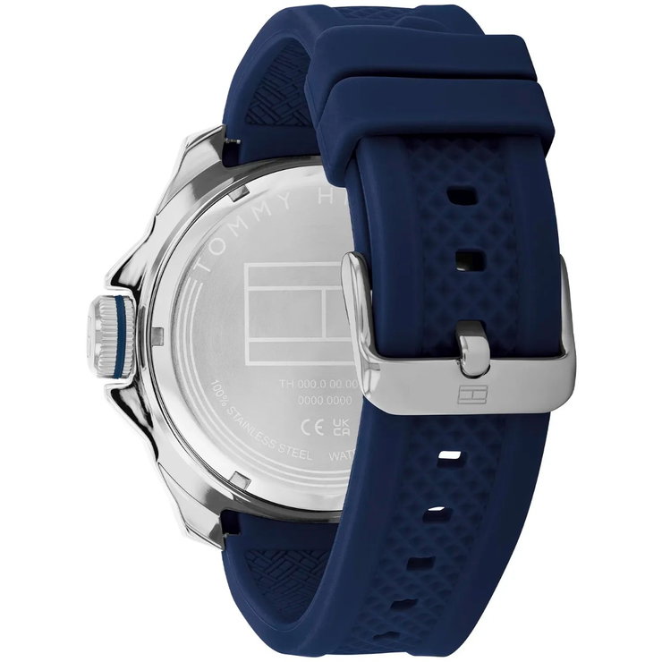 Tommy Hilfiger Men’s watch – Blue Dial, Blue Rubber Strap