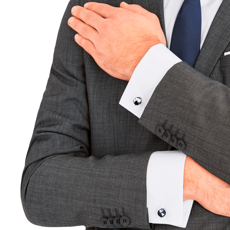 Montblanc Heritage Spirit Cufflinks with Globe Design