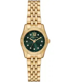 ساعة مايكل كورس ليكسينغتون نسائية ذهبية بميناء أخضر