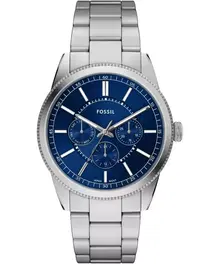 ساعة فوسيل بيرسون رجالية ستانلس ستيل بميناء أزرق