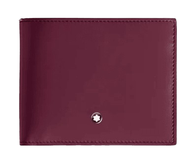 Montblanc Meisterstuck Wallet 6cc - Burgundy Leather