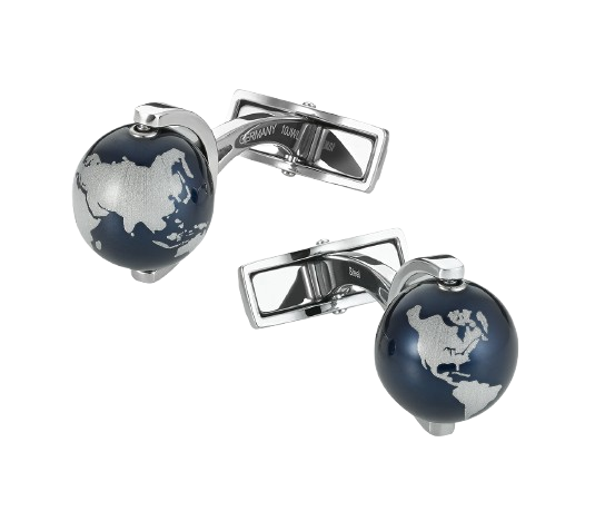 Montblanc Heritage Spirit Cufflinks with Globe Design 