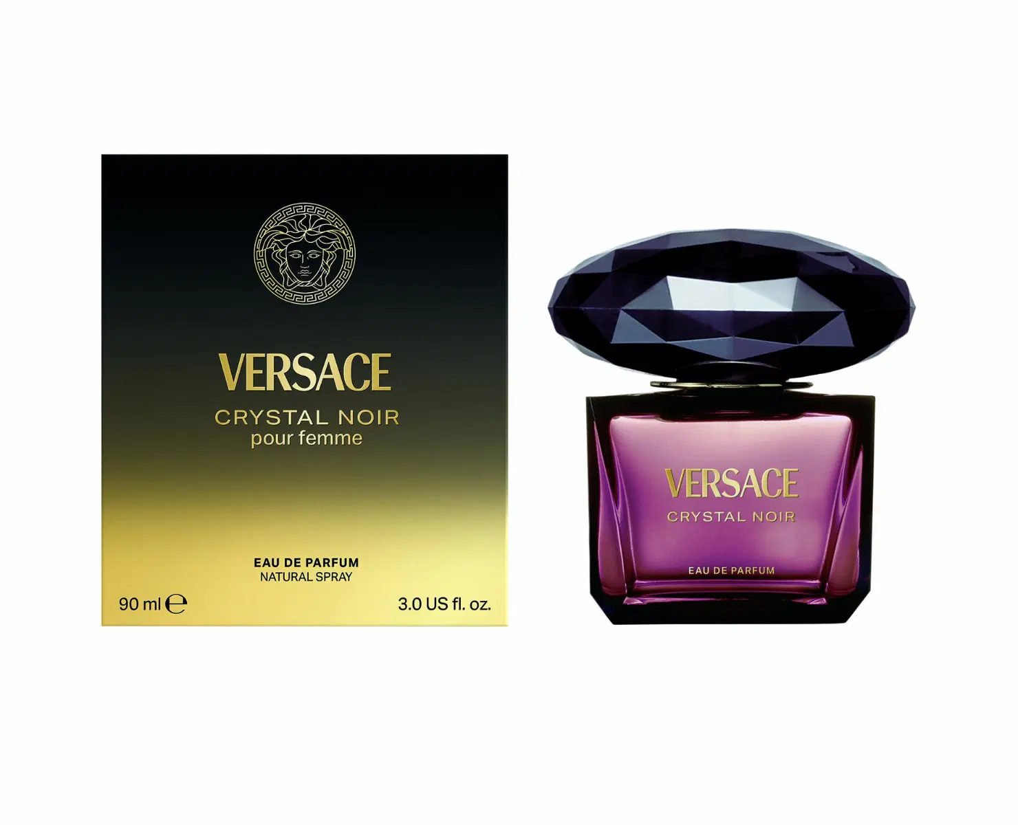 Versace Crystal Noir Pour Femme Eau de Parfum 90ml