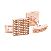Davidoff Rose Gold Tone Steel Cufflinks for Men