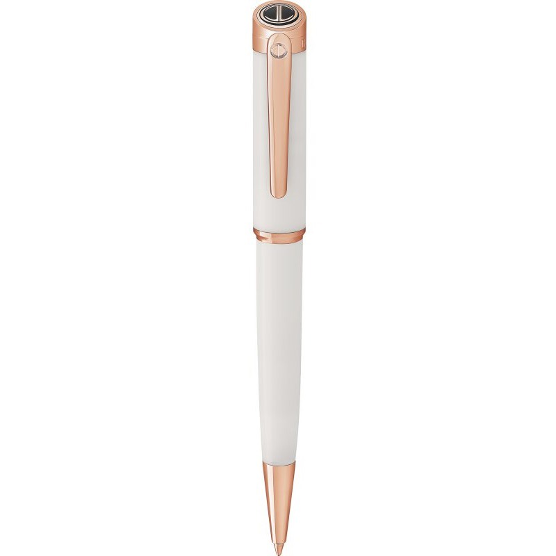 Davidoff White and Rose Gold Ballpoint Pen