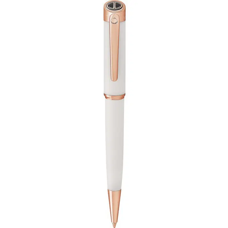 Davidoff White and Rose Gold Ballpoint Pen