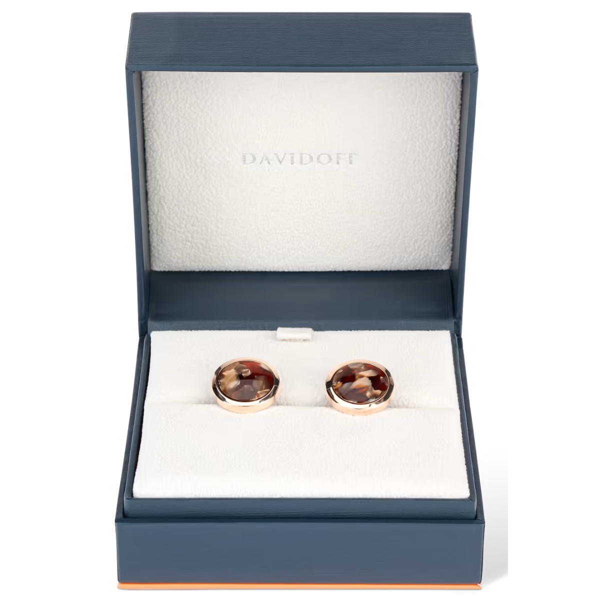 Davidoff Venice Rose Gold Steel Cufflinks for Men