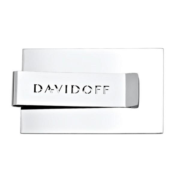 Davidoff Men Stainless Steel Money Clip Silver 