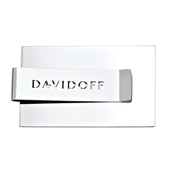 Davidoff Men Stainless Steel Money Clip Silver
