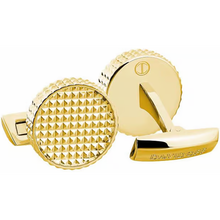 Davidoff Paris Men Cufflinks Gold Stainless Steel