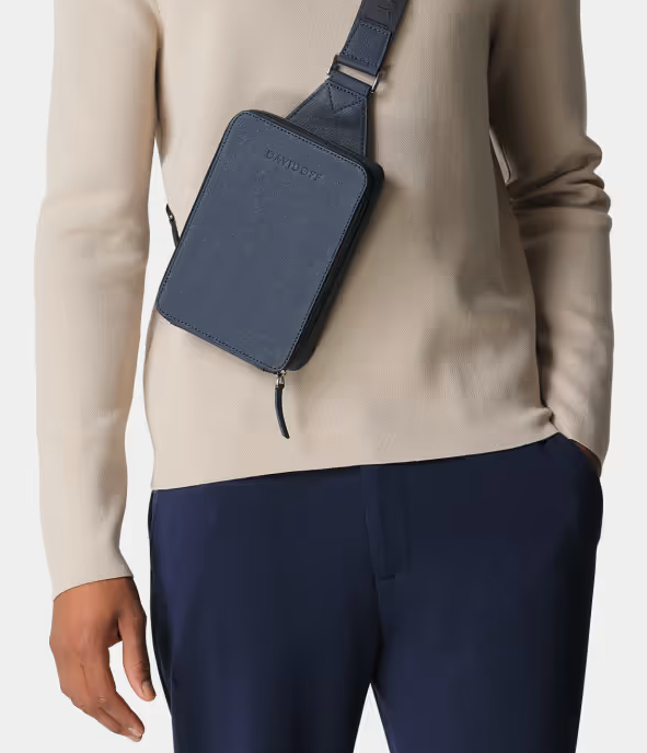 Davidoff Blue Cross Body Bag for Men