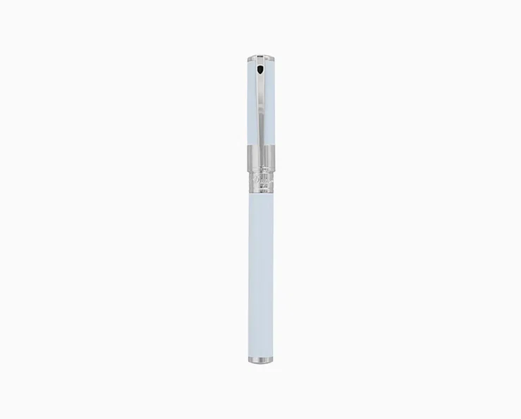 S.T. Dupont D-Initial Blue Lacquer and Chrome Rollerball Pen
