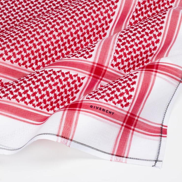Givenchy Classic Shemagh - LTD Red & White Size 58