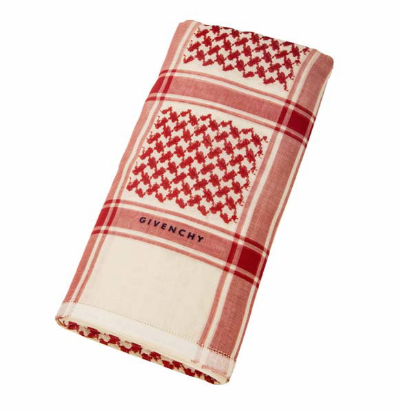 Givenchy Classic Shemagh - Premium Red & Beige Size 58
