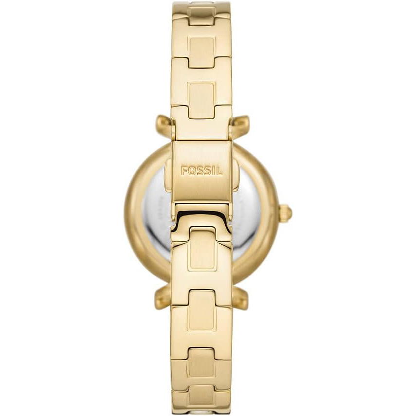 Fossil Carlie Three-Hand Date Gold-Tone Steel Watch