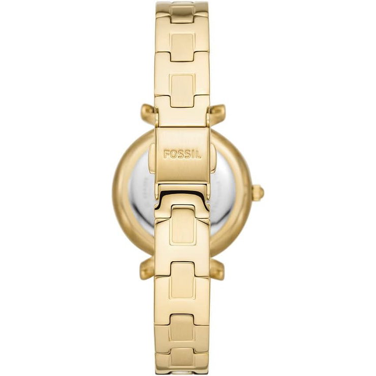 Fossil Carlie Three-Hand Date Gold-Tone Steel Watch