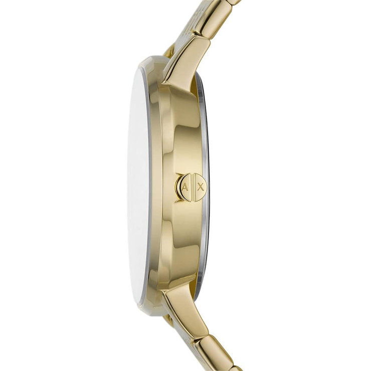 Armani Exchange Moon Phase Steel ladies Watch Gold