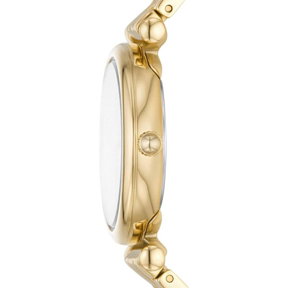 Fossil Carlie Three-Hand Date Gold-Tone Steel Watch