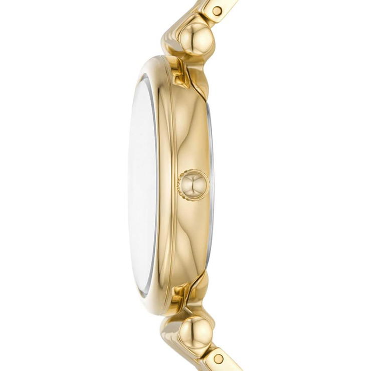 Fossil Carlie Three-Hand Date Gold-Tone Steel Watch