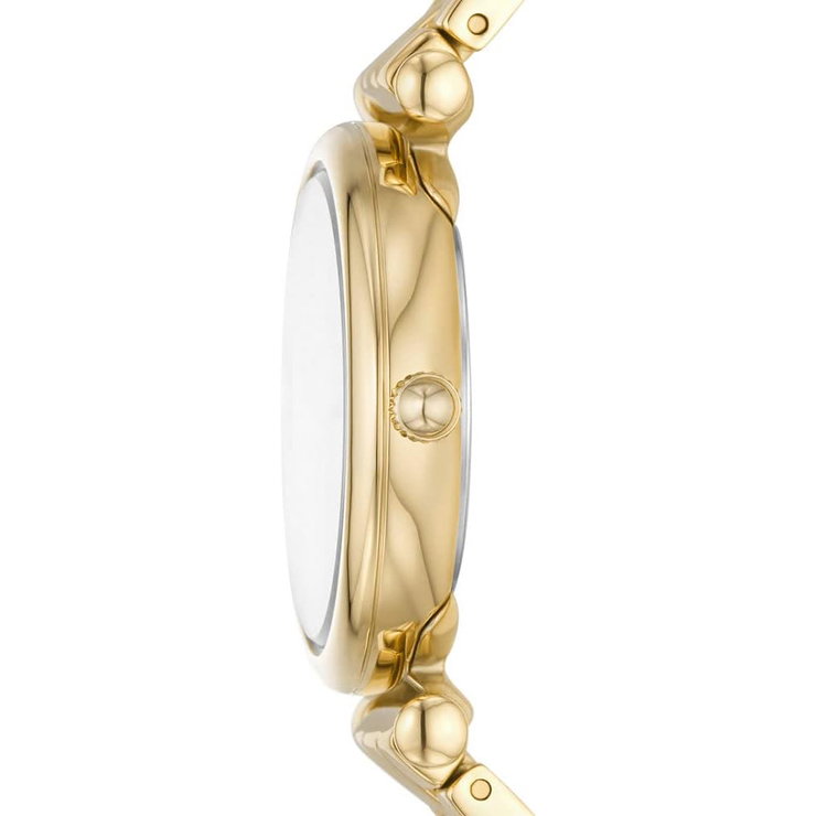 Fossil Carlie Three-Hand Date Gold-Tone Steel Watch