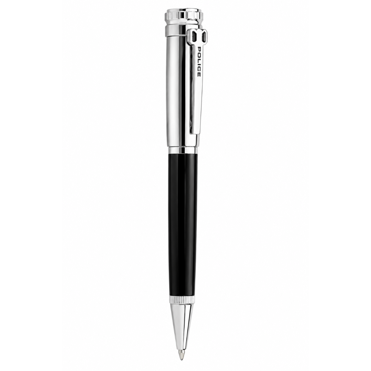 Police Stylus Steel Ballpoint Pen black