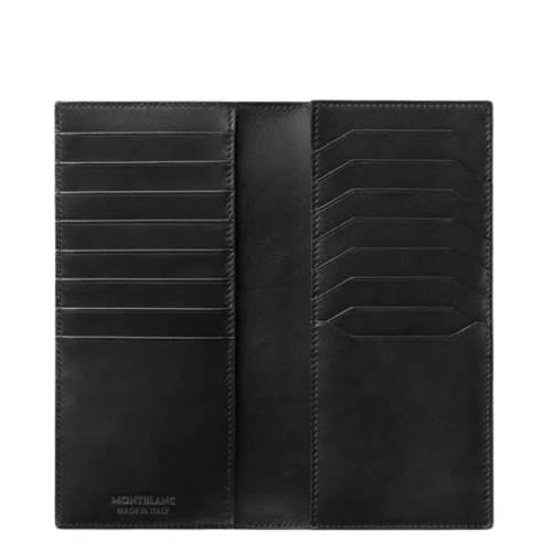 Montblanc 4810 Long Wallet 15cc Black Leather 