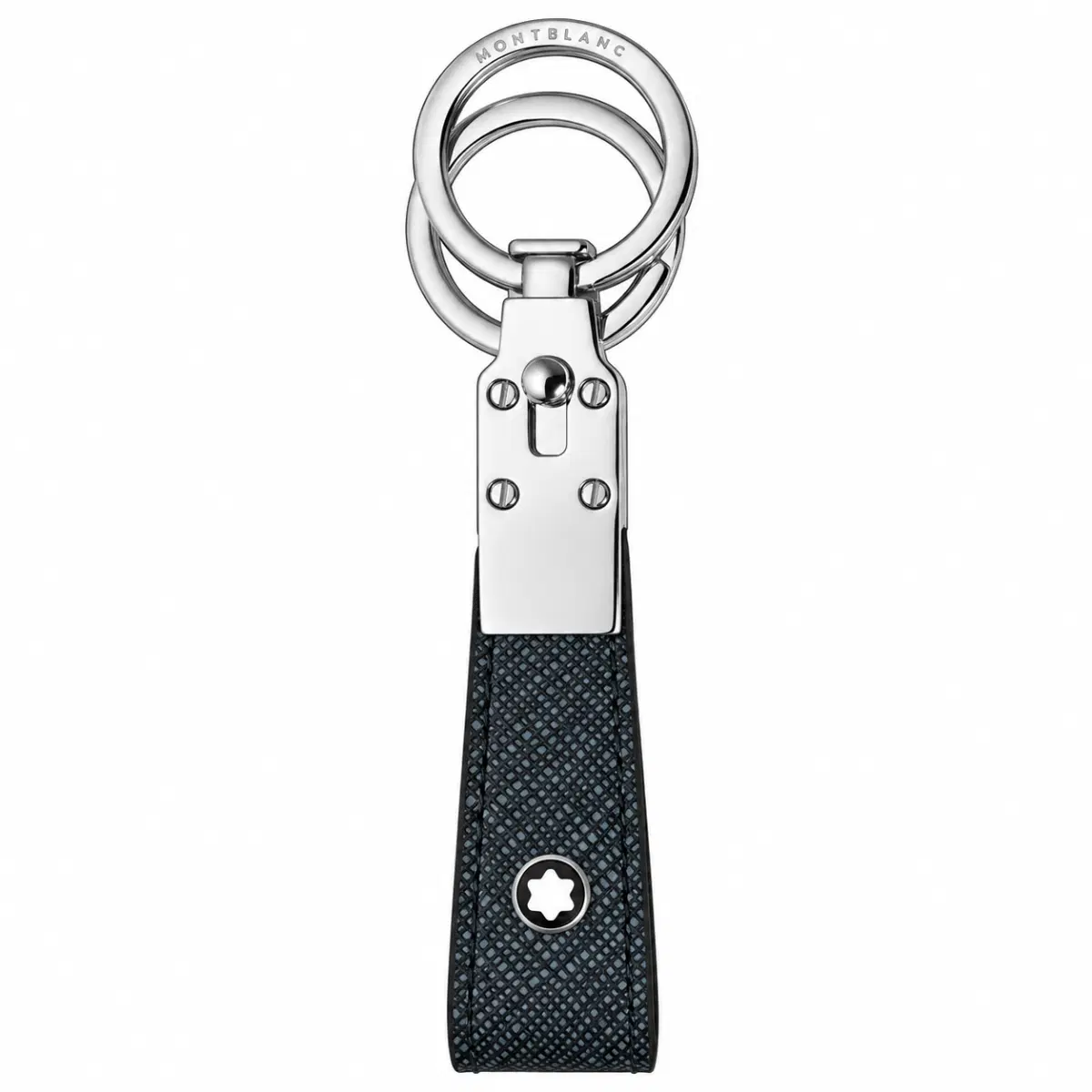 Montblanc Sartorial Loop Key Holder in Blue Leather