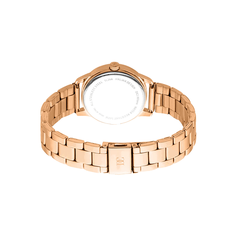 DICI Milano Marta women Quartz watch steel rose gold , Grey