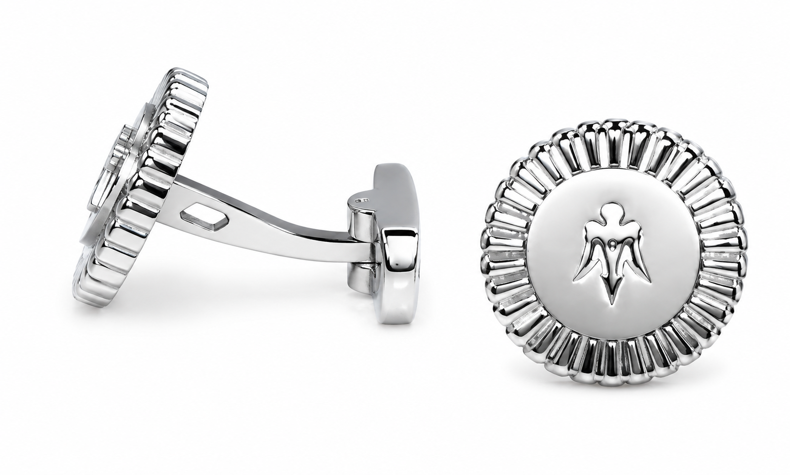 Maserati Cufflinks - Iconic Silver Trident Design