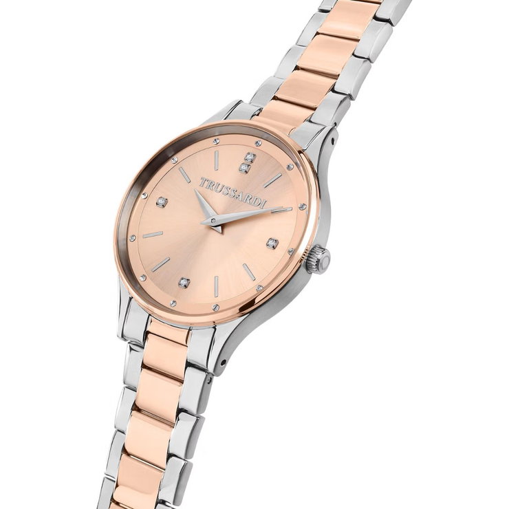 Trussardi T-STAR watch for women steel rose gold
