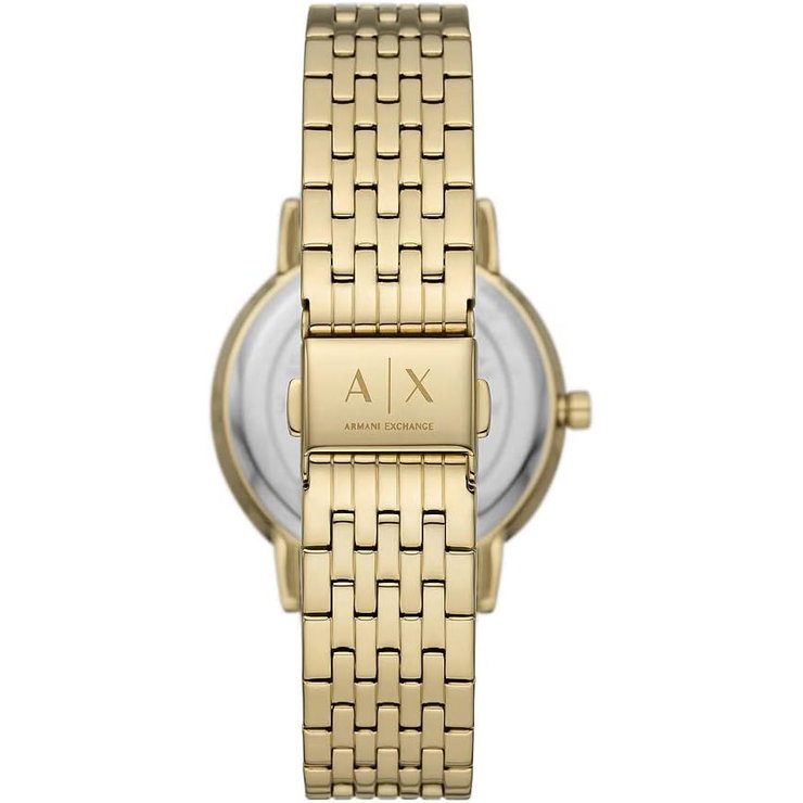 Armani Exchange Moon Phase Steel ladies Watch Gold